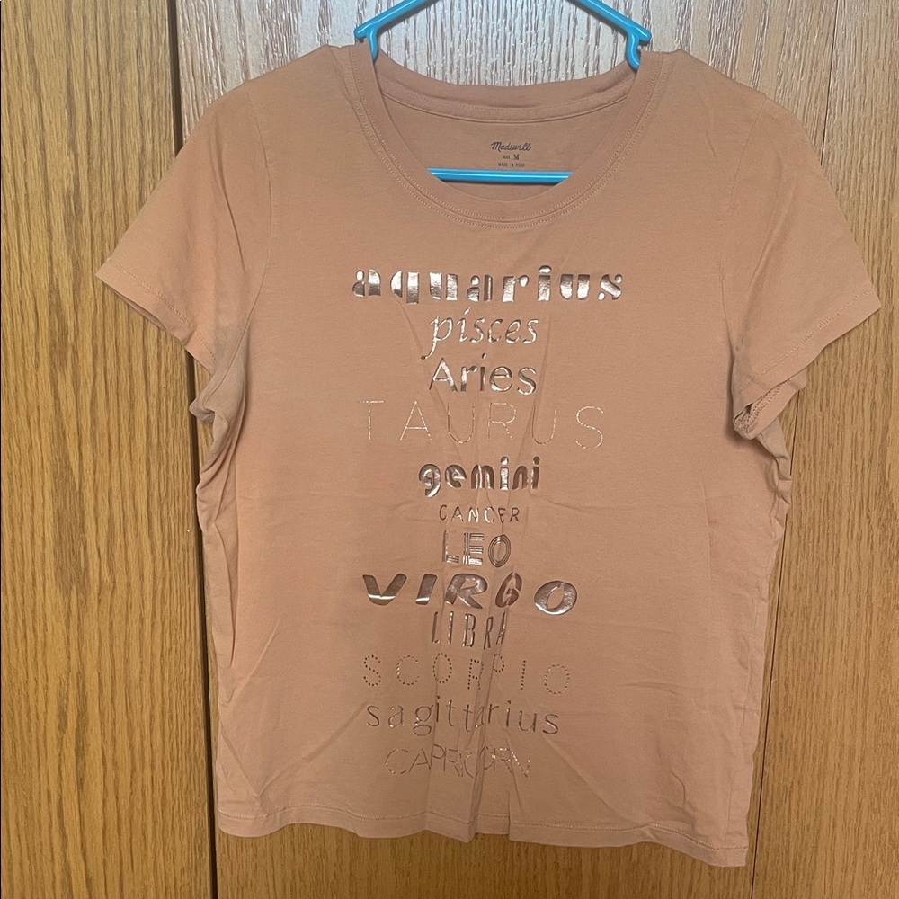 Madewell Tan Zodiac Graphic Tee